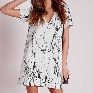 Misguided Marble Shift Dress